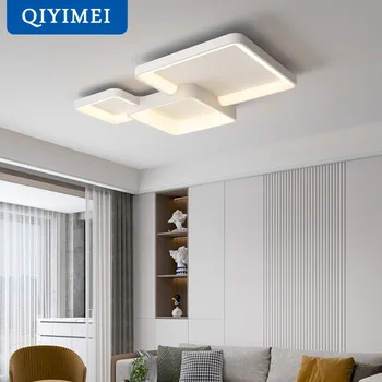 LED-uri moderne Candelabru Pentru Dormitor, Bucătărie, Living Sufragerie Iluminat Interior Alb Negru Lămpi Luminaria acasă dero Luciu Lumini