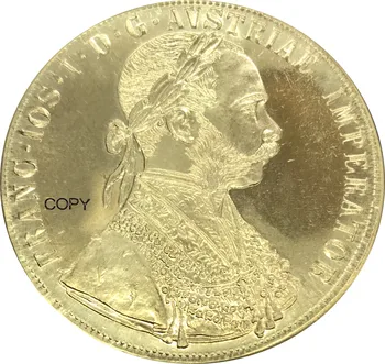 Austria 4 Ducat Franz Joseph I monede de Aur 1901 Alama Metal de Copia Fisei MONEDE Comemorative