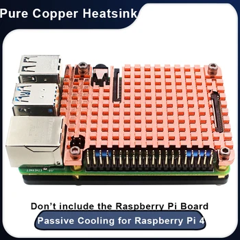 Pur radiator de Cupru Raspberry Pi 4 Disiparea Căldurii Termice Pasiv de Răcire Radiator de Metal Radiator pentru Raspberry Pi 4 Model B