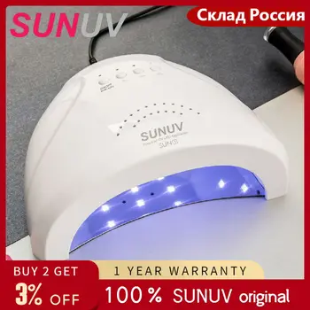 SUNUV Sunone Lampa UV Unghii Unghii Uscător de Lumini 24W/48W pentru LED UV Gel lac de Unghii Mașină de Întărire Toate poloneză Gel Senzor Infraroșu