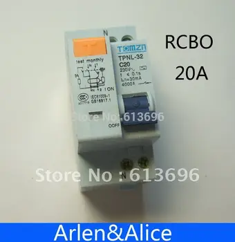 DPNL 1P+N 20A 230V~ 50HZ/60HZ curent Rezidual întrerupător de Circuit cu peste curentă și protecție de Scurgere RCBO