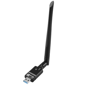 Ac1300mbps USB 5G/2.4 Ghz Bluetooth 5.0 USB placa de Retea Dual Band Wifi Adaptor Unitate CD Pentru PC, Laptop