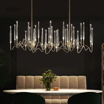 2022 moderne de lux lumina LED candelabru de cristal ramură de nunta de decorare lampa sufragerie, dormitor, birou lungi candelabru