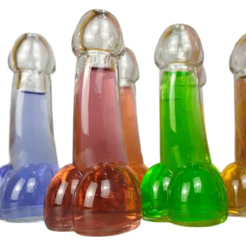 Amuzant Design Creativ Penis Pahar Cocktail, Pahar De Vin Pentru Petreceri, Bar De Noapte Ktv Noapte Show Penis Forma De Cupa De Sticla
