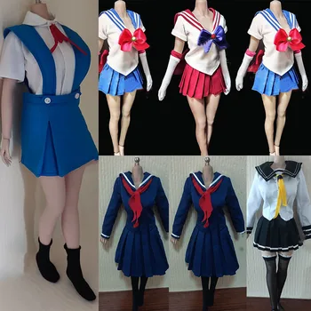 1/6 Femei Soldat Costum De Marinar Uniformă De Școală Elevii Sexy Cosplay Japoneze Uniforme Școlare 12 Cm Figurina Model