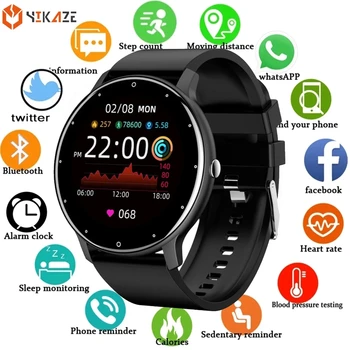 2021 Ceas Inteligent Bărbați Femei Lady Fitness Tracker Sport Smartwatch Somn Monitor de Ritm Cardiac Impermeabil Ceasuri pentru IOS Android