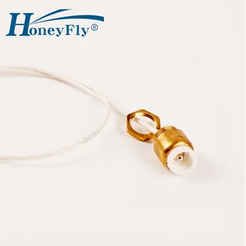 HoneyFly O Pereche R7S Bază Lampă de Alamă Ceramice R7s Titularul Lampă Soclu Converter Conector Mâner de Metal 78mm 118mm Lampă cu Halogen