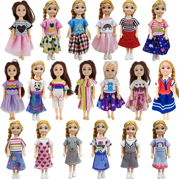 5.5-Inch, Fata Barbie este Babys Haine Barbie Drăguț Costum de Moda Schimbarea Toysparts