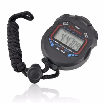 Clasic Digital Profesional Portabil LCD Cronograf Sport Cronometru Timer Oprire Ceas Cu Coarde Noi de Vânzare