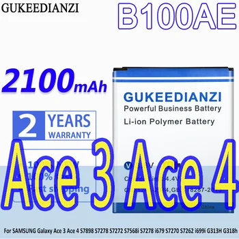 GUKEEDIANZI Baterie B100AE 2100mAh Pentru SAMSUNG Galaxy Ace 3 Ace 4 S7898 S7278 S7272 S7568i Ace3 Ace4