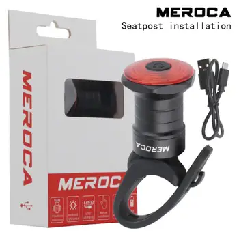 MEROCA WR15 Biciclete lumini Inteligente senzor lumini de Frână MTB biciclete Rutier lumina USB Reîncărcabilă ciclismo Accesorii pentru Biciclete