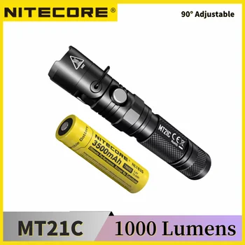 INCARCATOR MT21C Lanterna 1000Lumen XP-L HDV6 LED Multifuncțional Puternic worklight Putere De Baterie 18650