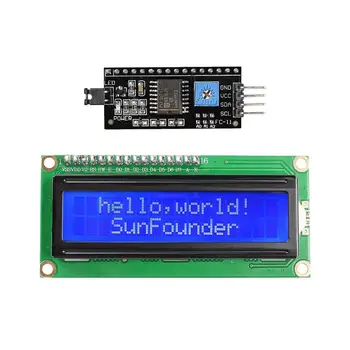 SunFounder IIC I2C TWI 1602 Serial Modulul LCD Display Compatibil cu Arduino R3 Mega 2560 16x2