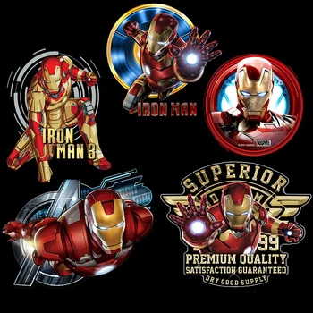 Avengers Marvel Spiderman, Iron Man, Hulk Desene animate Autocolante Termice pentru Haine de Transfer de Căldură de Fier pe Transferul Copiilor Patch-uri