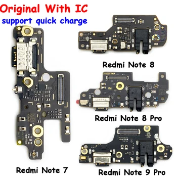 Original Nou USB Port de Încărcare Conector Placa de Cablu Flex Pentru Xiaomi Redmi Note 4 4X 5 6 7 8 9 Pro Nota 9 Dock Conector