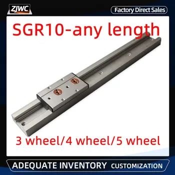 Built-in dual-axe de Ghidare Liniare 28mm SGR10 Roller Slide 1 set: 1 SGB10 bloc și 1 SGR10 ghid L 100-1150mm de prelucrare a Lemnului Slide