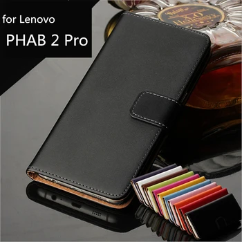 Piele Pu Flip Cover Portofel caz Pentru Lenovo Phab 2 Pro 6.4 inci cartelei toc coajă de telefon GG