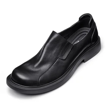 Primăvara Vara Toamna Barbati Lucrate Manual Pantofi De Înaltă Calitate Din Piele De Afaceri De Moda Rochie Casual Pantofi Pentru Bărbați Fund Moale Piele De Vacă