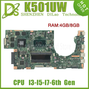 KEFU K501UW Placa de baza Pentru ASUS K501UWK K501UQ K501UXM Laptop Placa de baza W/I3-I5-I7-6th Gen GT940M GTX960M GTX950M 4GB 8GB RAM