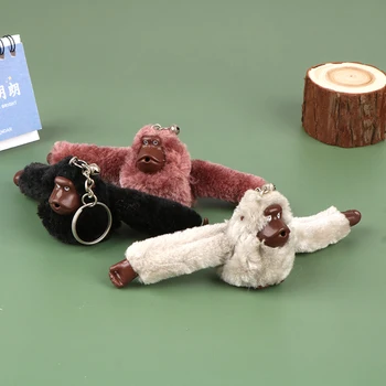 1 BUC Fete Drăguț Păpușă de Pluș Jucărie Blană de Maimuță Cheie Lanț pentru Femei Sac de Masina Breloc Decor Papusa de Plus de sex Feminin Bijuterii Petrecere de Nunta Cadou