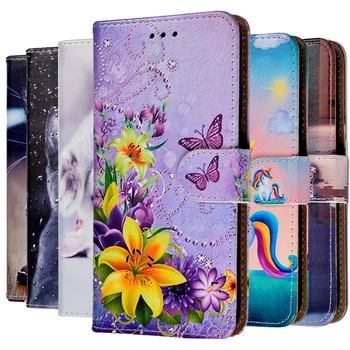 Piele Flip-Caz Pentru Samsung Galaxy A3 A5 2015 A6 A7 A8 A9 J3 J2 J4 J5 J6 J7 J8 Plus 2017 2018 2016 Core pe Telefon Coperta de Carte