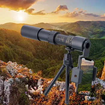 300x40 Monocular Puternic Binoclu Profesional cu Rază Lungă Telescop Pentru călătorii de Vânătoare, Camping Cu High-Definition