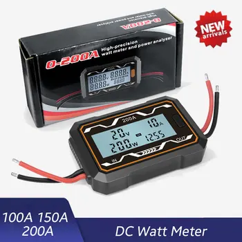 0-200A Mare Precizie RC Watt Metru și Analizor de Putere Baterie Tester LCD Backlight Electric Analizor Digital Wattmeter DC 0-60V