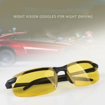 Anti-UV Noapte Viziune ochelari de Soare Zi de Conducere de Noapte Ochelari de Soare pentru Barbati Polarizati de Moda din Afara Adult Ochelari