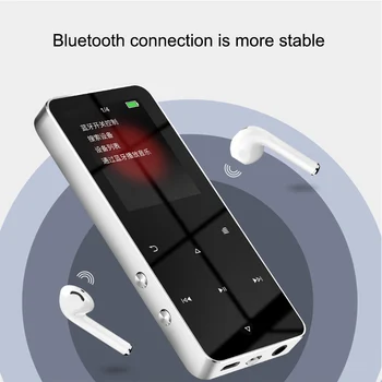 NOI MP3 MP4 HiFi Music Player compatibil Bluetooth Acceptă Card, FM Cu Alarma Ceas cu Pedometru E-Book Built-in Difuzor