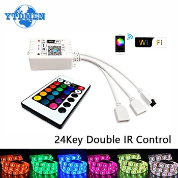 LED-uri RGB Telecomanda 24key Benzi cu LED-uri 12V HC/IR Control Dimmer Mini Controler Pentru 5630 5050 2835 Banda de Lumina RGB 4Pin