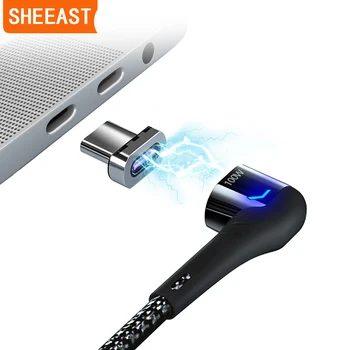 C USB De Tip C Magnetice Cablu 5Pins PD100W Încărcare Rapidă 480Mbps Magnet Converter pentru iPad MacBook Pro Suprafață Huawei Mi Comutator