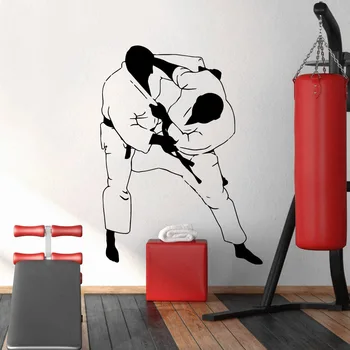 Moda Autocolante de Perete Judo Vinil Autocolante Pentru Sala de Fitness Decor Sală de sport Tapet Autocolant Vinil Perete Decal Murală vinilos comparativ