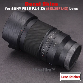 35 1.4 Obiectiv Premium Decal Piele pentru SONY FE35 F1.4 ZA Obiectiv Protector 35MM F1.4ZA Anti-zero Film de Acoperire Autocolant