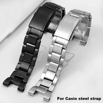 Watchband pentru Casio G-Shock GST-210 GST-W300 GST-400G GST-B100 S100D/S110D/W110 Curea de Metal Brățară 26*14mm