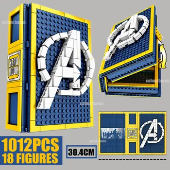DISNEY minuni Eroi Avengers Ironman Cifre Spiderman Carte de Colectare Captain America Bloc Caramida Copil Cadou Jucărie