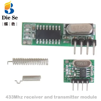 3 o mulțime 433 Mhz Semnal RF Modul Receptor și Transmițător Modulul cu antena pentru Arduino Kit DIY 433Mhz control de la Distanță